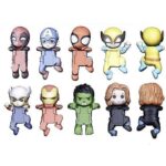 FJ-0021-1 Superhero Phone Decoration Figure Monitor Clip Toy Mini Hero Display Collectible