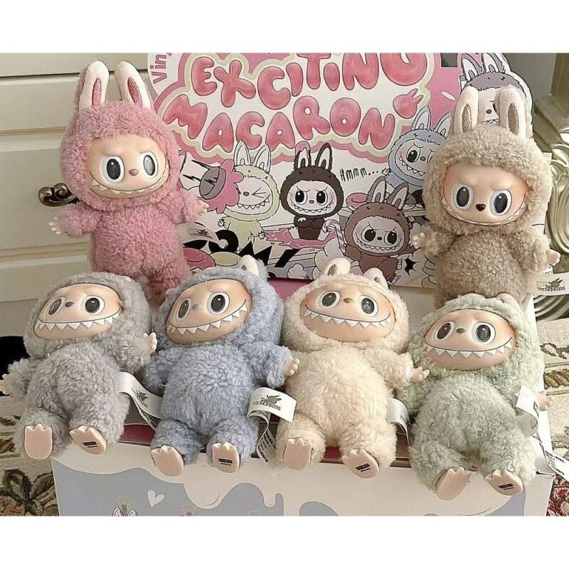 Funny Baby Monster Plush Keychain Cute Fluffy Monster Doll Bag Charm Kids