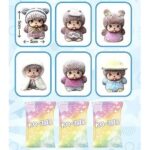 FJ-0043-1 Cute Monkey Doll Blind Box Collectible Toy Flocking Monkey Figure Surprise Toy