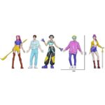 FJ-0112-31 Kpop Girl and Boy Figure Set Kpop Demon Hunters Dolls Toy Set 5 Piece Kpop Style