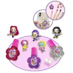 FJ-0117-2 Kpop Girl Nail Art Set Kids Nail Polish Stickers Charms Toy Gift Party Favor DIY