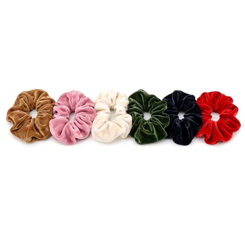12pk Velvet Scrunchies Hair Tie Set Soft Elastic Hair Bands Assorted Colors