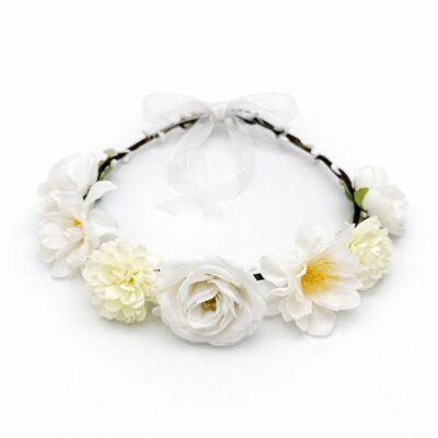 Floral Flower Crown Headband Bridal Wedding Flower Crown Boho Festival Hair