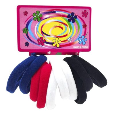 12pk Seamless Elastic Hair Ties Assorted Colors No Damage Soft Stretch Ponytail