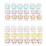 H1614-1 12pk Mini Plumeria Flower Snap Hair Clips 36pk Frangipani Small Barrettes Kids
