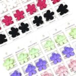 H1615 12pk Mini Daisy Flower Snap Hair Clips 36pk Small Matte Barrettes Kids Hair