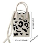 JB6113-5a 3 Color Assorted Leopard Mini Phone Bag – Knit Crossbody Phone Pouch, Small Cell