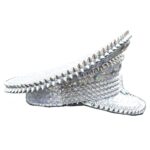 Bold Gleaming Sparking Crystal Heavy Metal Captain Hat